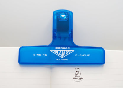 Hightide USA book accessories Clear Blue PENCO Plastic Clip