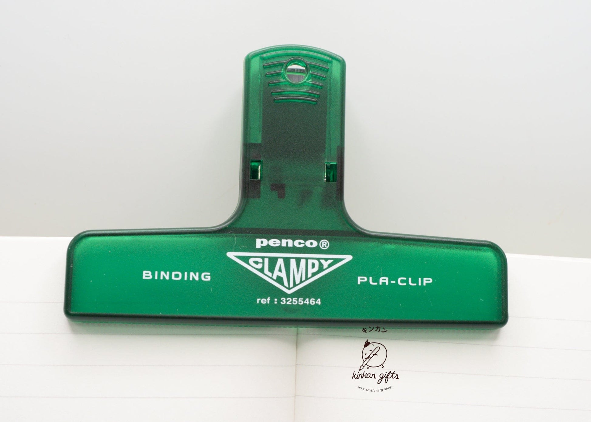 Hightide USA book accessories Clear Green PENCO Plastic Clip