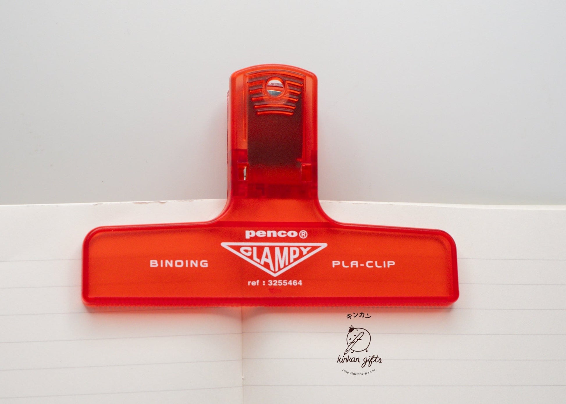 Hightide USA book accessories Clear Red PENCO Plastic Clip
