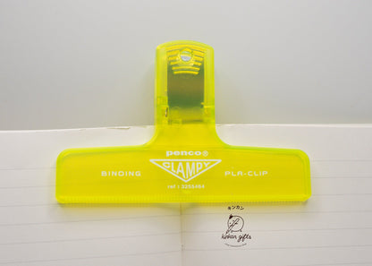 Hightide USA book accessories Clear Yellow PENCO Plastic Clip