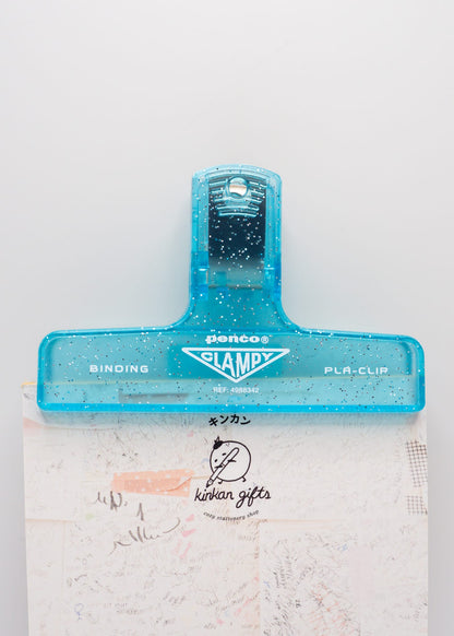 Hightide USA book accessories Light Blue PENCO Plastic Clip Glitter