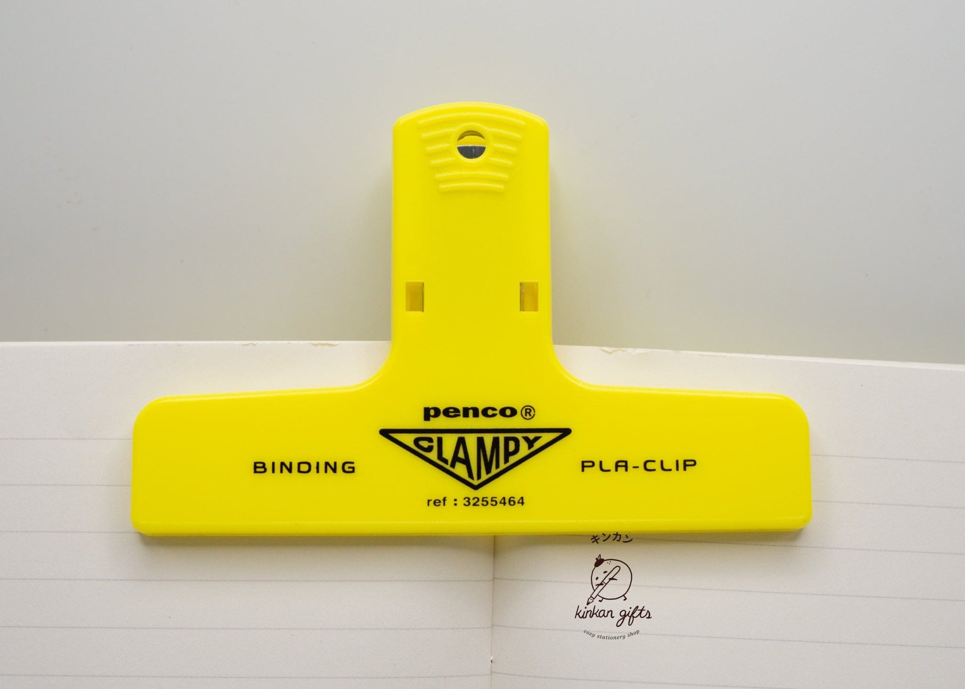 Hightide USA book accessories Neon Yellow PENCO Plastic Clip