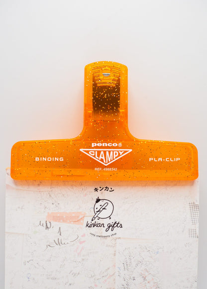 Hightide USA book accessories Orange PENCO Plastic Clip Glitter
