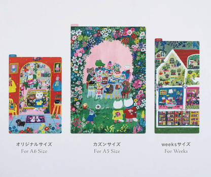 Hightide USA book accessories PREORDER - Hobonichi Techo Accessories - Yumi Kitagishi: Hobonichi Pencil Board for A6 Size - In the Room