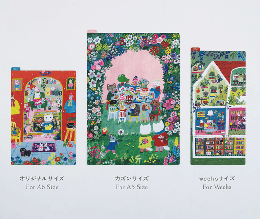 Hightide USA book accessories PREORDER - Hobonichi Techo Accessories - Yumi Kitagishi: Hobonichi Pencil Board for A6 Size - In the Room