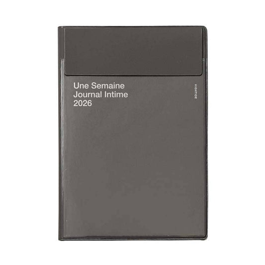 Hightide USA Charcoal Gray 2026 Weekly Planner Iris B6