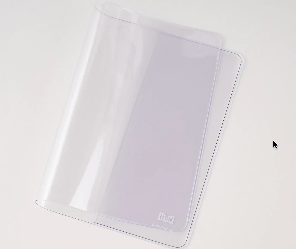 Hightide USA Notebook Covers PREORDER - Hobonichi Techo Accessories - Clear Cover for A5 Size HON