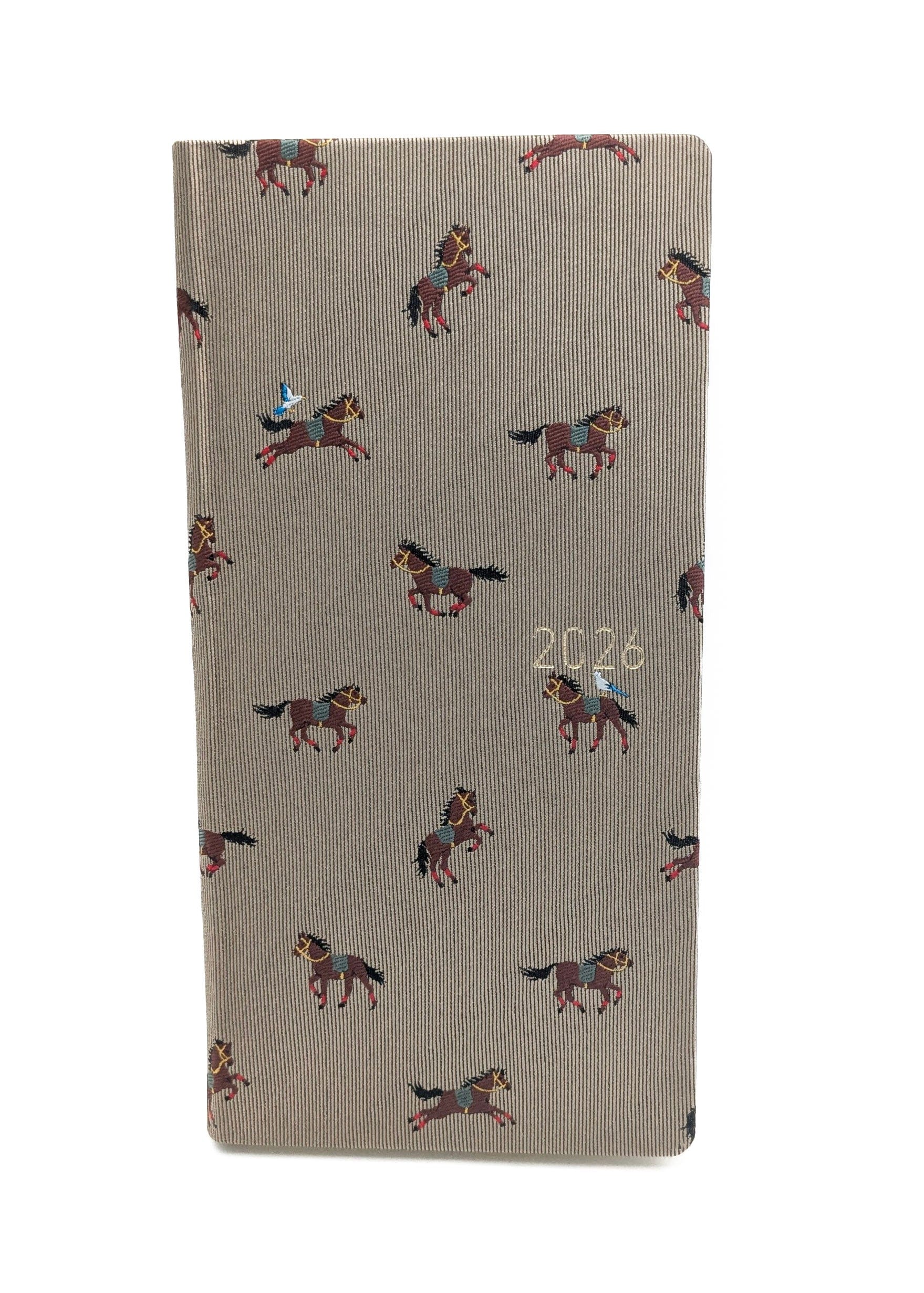 Hightide USA Notebooks & Notepads Bow & Tie Galloping Horses Hobonichi Techno 2026 Weeks: MEGA