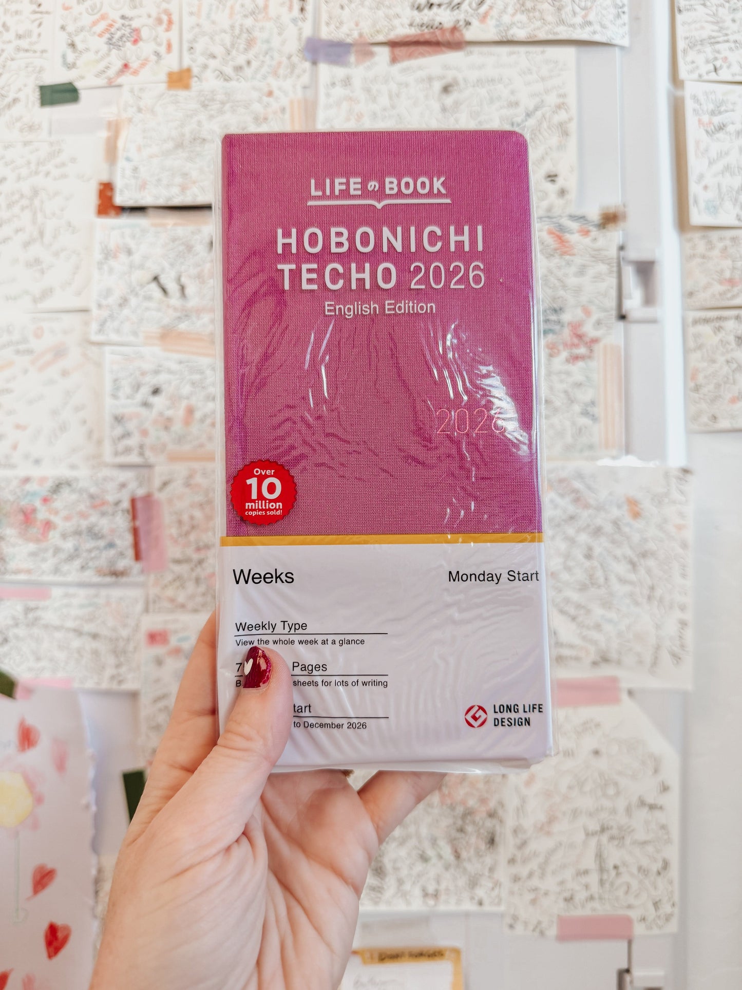 Hightide USA Notebooks & Notepads Peony Purple Hobonichi Techno 2026 Weeks