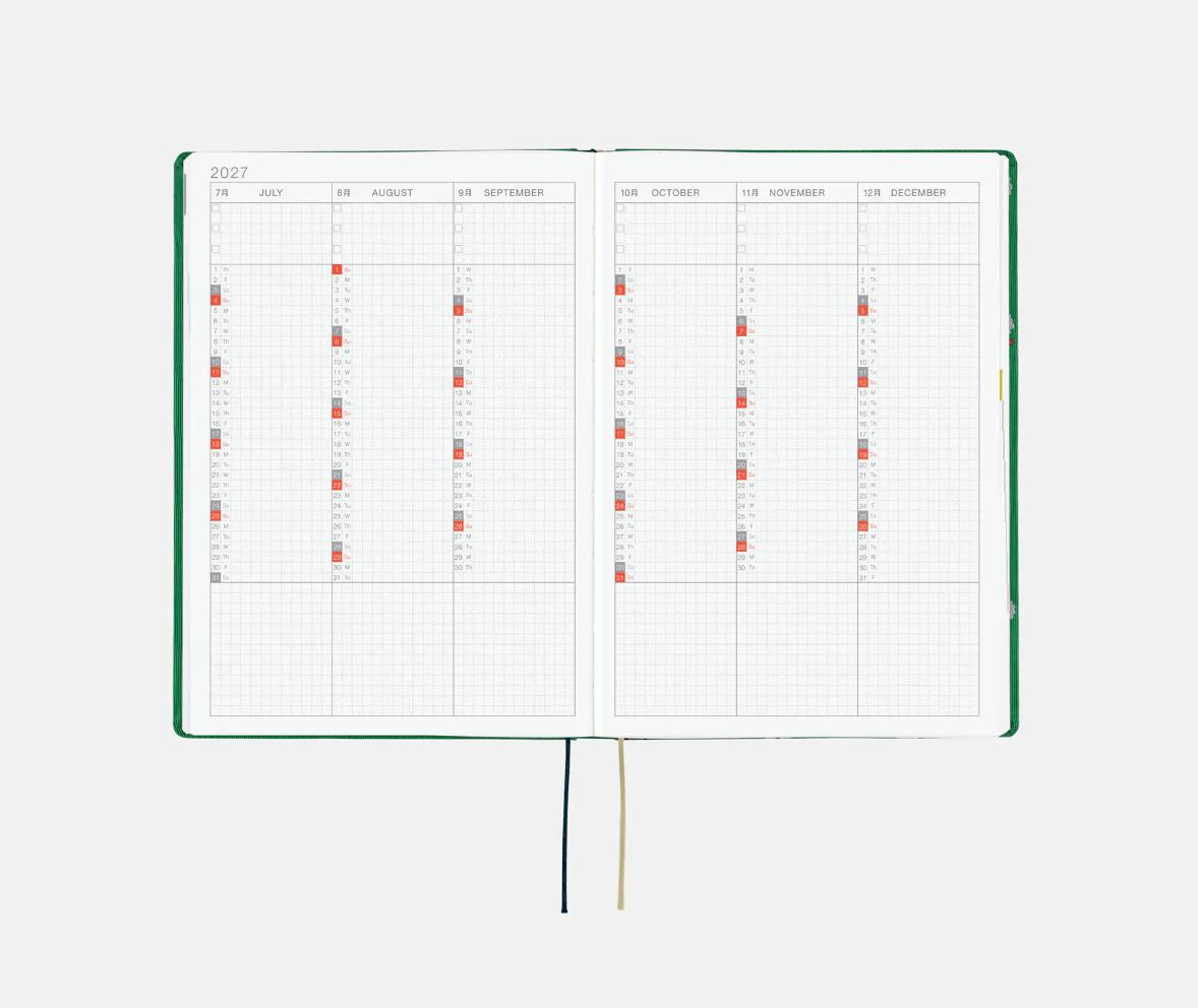 Hightide USA Planners PREORDER - Hobonichi Techo 2027 HON A5 Bow & Tie: Sheep Sheep Sheep