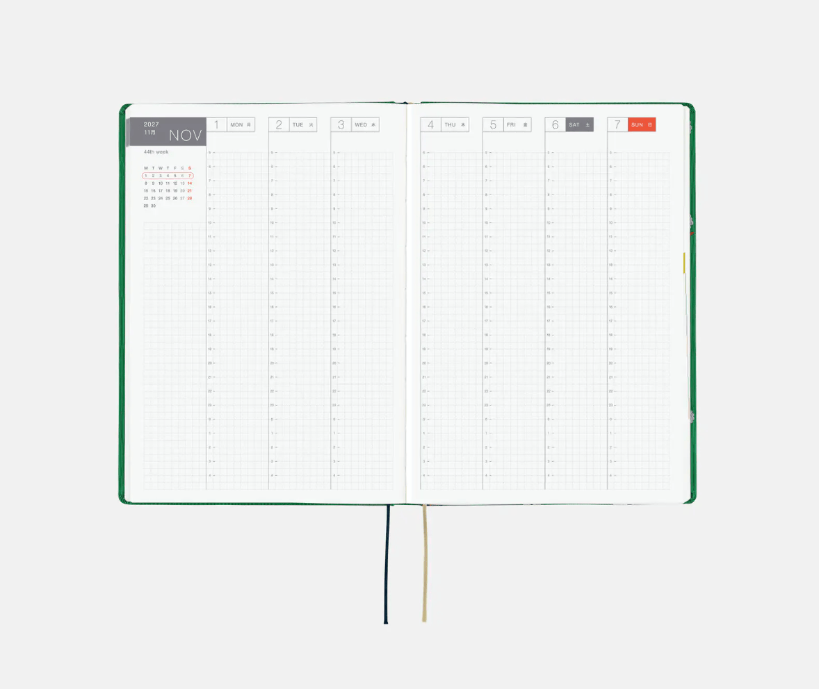 Hightide USA Planners PREORDER - Hobonichi Techo 2027 HON A5 Bow & Tie: Sheep Sheep Sheep