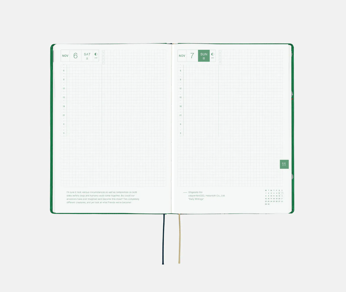 Hightide USA Planners PREORDER - Hobonichi Techo 2027 HON A5 Bow & Tie: Sheep Sheep Sheep