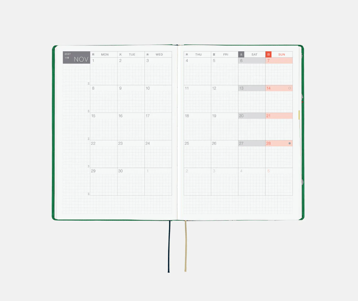 Hightide USA Planners PREORDER - Hobonichi Techo 2027 HON A5 Bow & Tie: Sheep Sheep Sheep