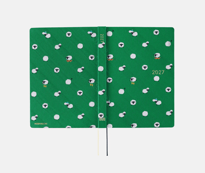 Hightide USA Planners PREORDER - Hobonichi Techo 2027 HON A5 Bow & Tie: Sheep Sheep Sheep