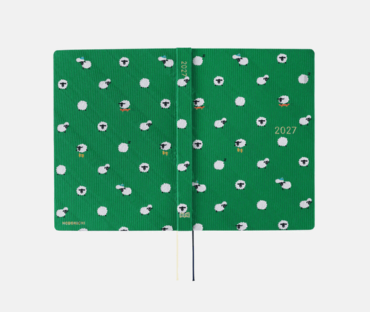 Hightide USA Planners PREORDER - Hobonichi Techo 2027 HON A5 Bow & Tie: Sheep Sheep Sheep
