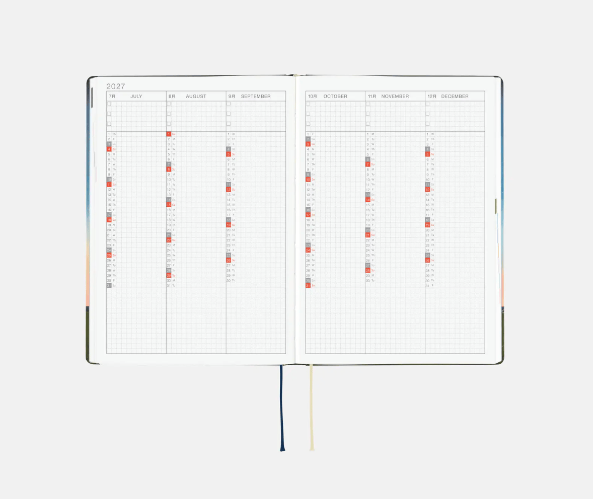Hightide USA Planners PREORDER - Hobonichi Techo 2027 HON A5 Hiroko Kubota: String Telephone Until the Moon is Full