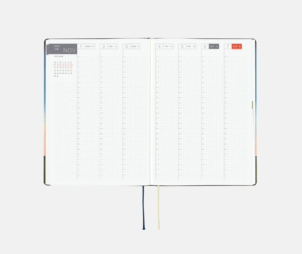 Hightide USA Planners PREORDER - Hobonichi Techo 2027 HON A5 Hiroko Kubota: String Telephone Until the Moon is Full