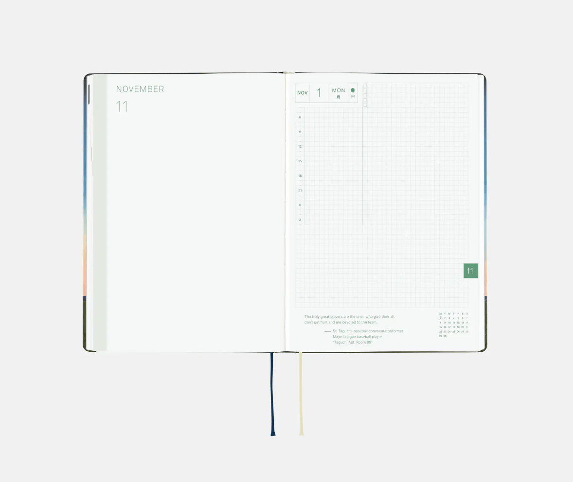 Hightide USA Planners PREORDER - Hobonichi Techo 2027 HON A5 Hiroko Kubota: String Telephone Until the Moon is Full