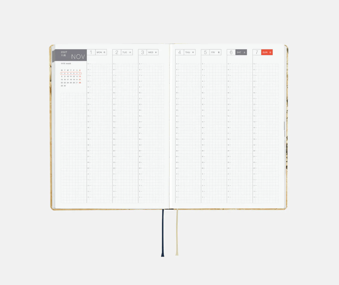 Hightide USA Planners PREORDER - Hobonichi Techo 2027 HON A5 V&A Series: Vine