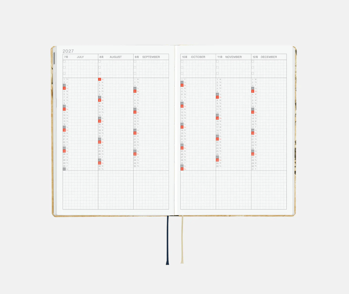 Hightide USA Planners PREORDER - Hobonichi Techo 2027 HON A5 V&A Series: Vine