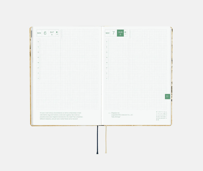 Hightide USA Planners PREORDER - Hobonichi Techo 2027 HON A5 V&A Series: Vine