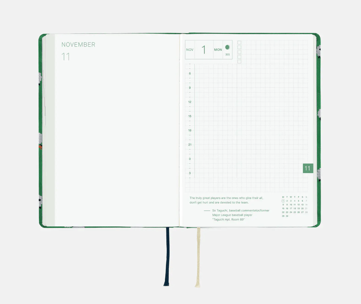 Hightide USA Planners PREORDER - Hobonichi Techo 2027 HON A6 Bow & Tie: Sheep Sheep Sheep