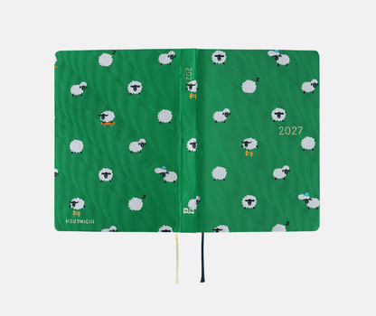 Hightide USA Planners PREORDER - Hobonichi Techo 2027 HON A6 Bow & Tie: Sheep Sheep Sheep