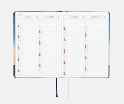 Hightide USA Planners PREORDER - Hobonichi Techo 2027 HON A6 Hiroko Kubota: String Telephone Until the Moon is Full