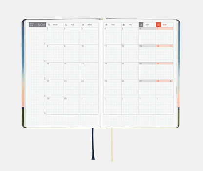 Hightide USA Planners PREORDER - Hobonichi Techo 2027 HON A6 Hiroko Kubota: String Telephone Until the Moon is Full