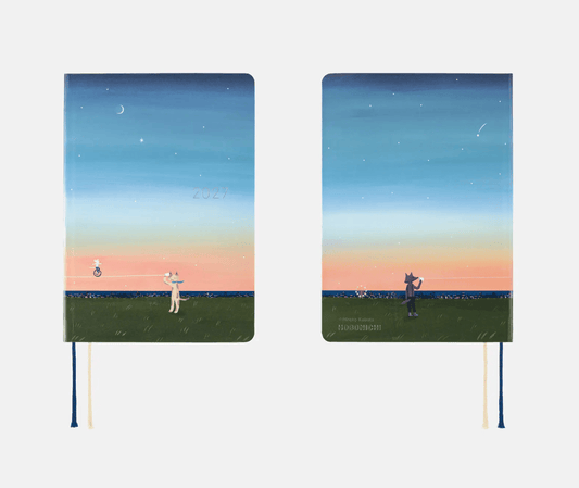 Hightide USA Planners PREORDER - Hobonichi Techo 2027 HON A6 Hiroko Kubota: String Telephone Until the Moon is Full