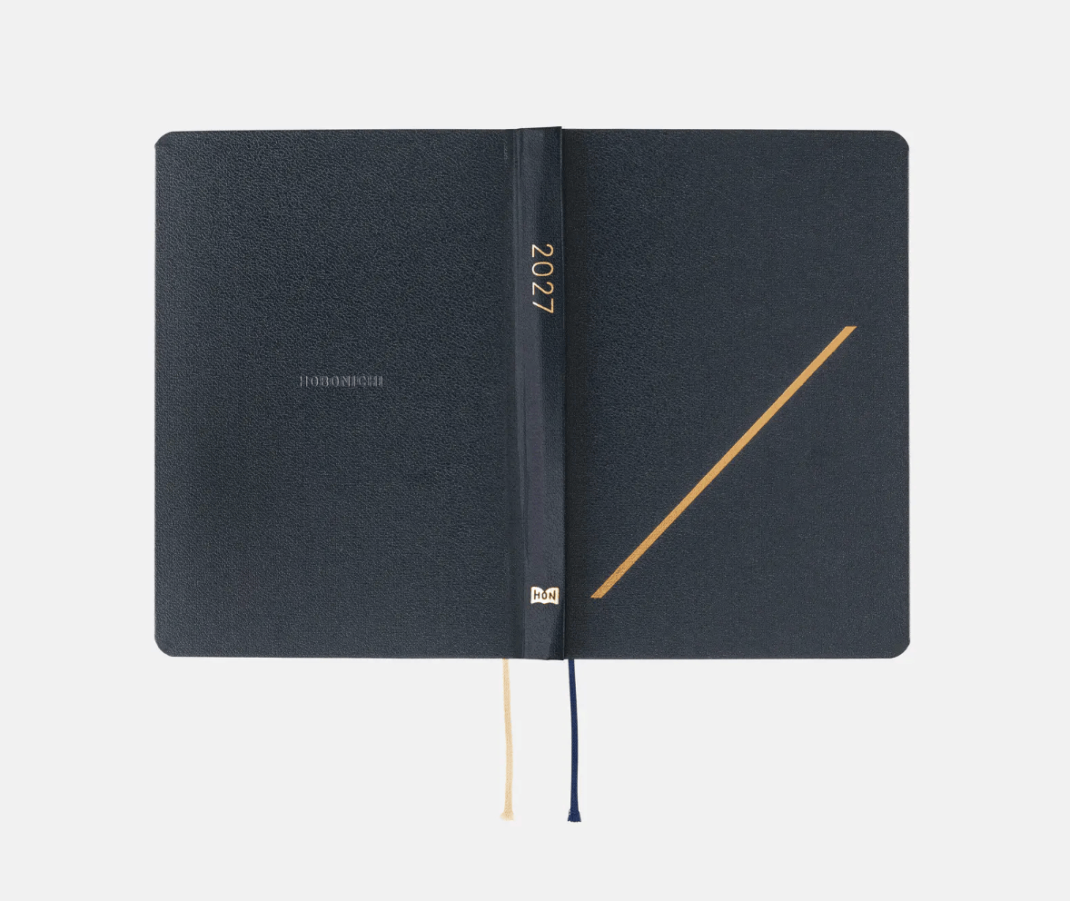 Hightide USA Planners PREORDER - Hobonichi Techo 2027 HON A6 Slash: Navy