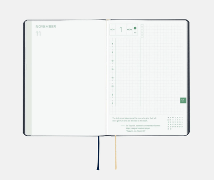 Hightide USA Planners PREORDER - Hobonichi Techo 2027 HON A6 Slash: Navy