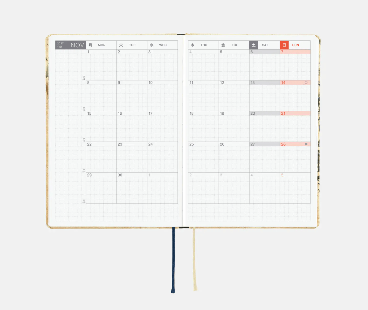 Hightide USA Planners PREORDER - Hobonichi Techo 2027 HON A6 The V&A Series: Vine