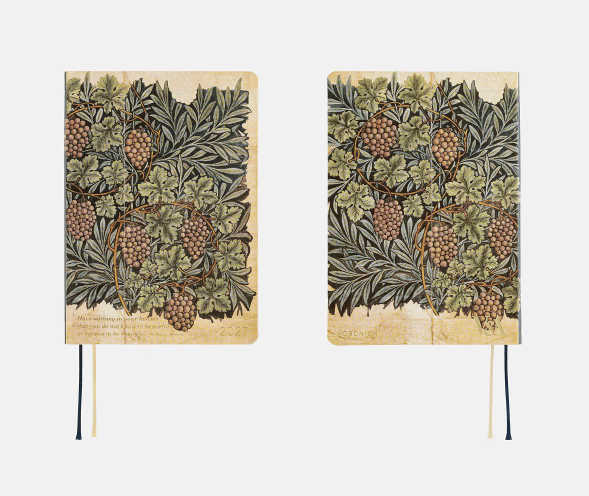 Hightide USA Planners PREORDER - Hobonichi Techo 2027 HON A6 The V&A Series: Vine