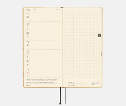 Hightide USA Planners PREORDER - Hobonichi Techo 2027 Weeks Akiko Miyakoshi: Once, in Spring