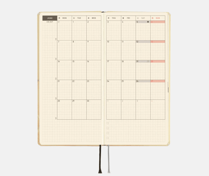 Hightide USA Planners PREORDER - Hobonichi Techo 2027 Weeks Akiko Miyakoshi: Once, in Spring