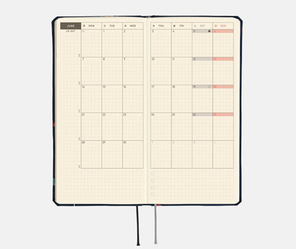 Hightide USA Planners PREORDER - Hobonichi Techo 2027 Weeks Bow & Tie: Candy Dream