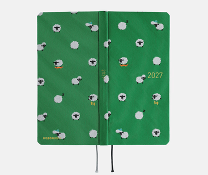 Hightide USA Planners PREORDER - Hobonichi Techo 2027 Weeks Bow & Tie: Sheep Sheep Sheep
