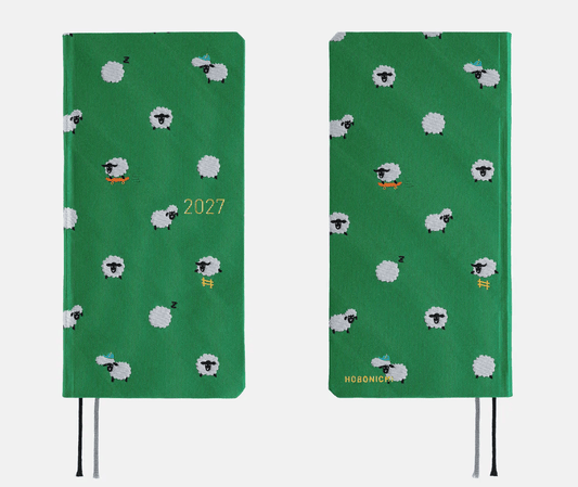 Hightide USA Planners PREORDER - Hobonichi Techo 2027 Weeks Bow & Tie: Sheep Sheep Sheep