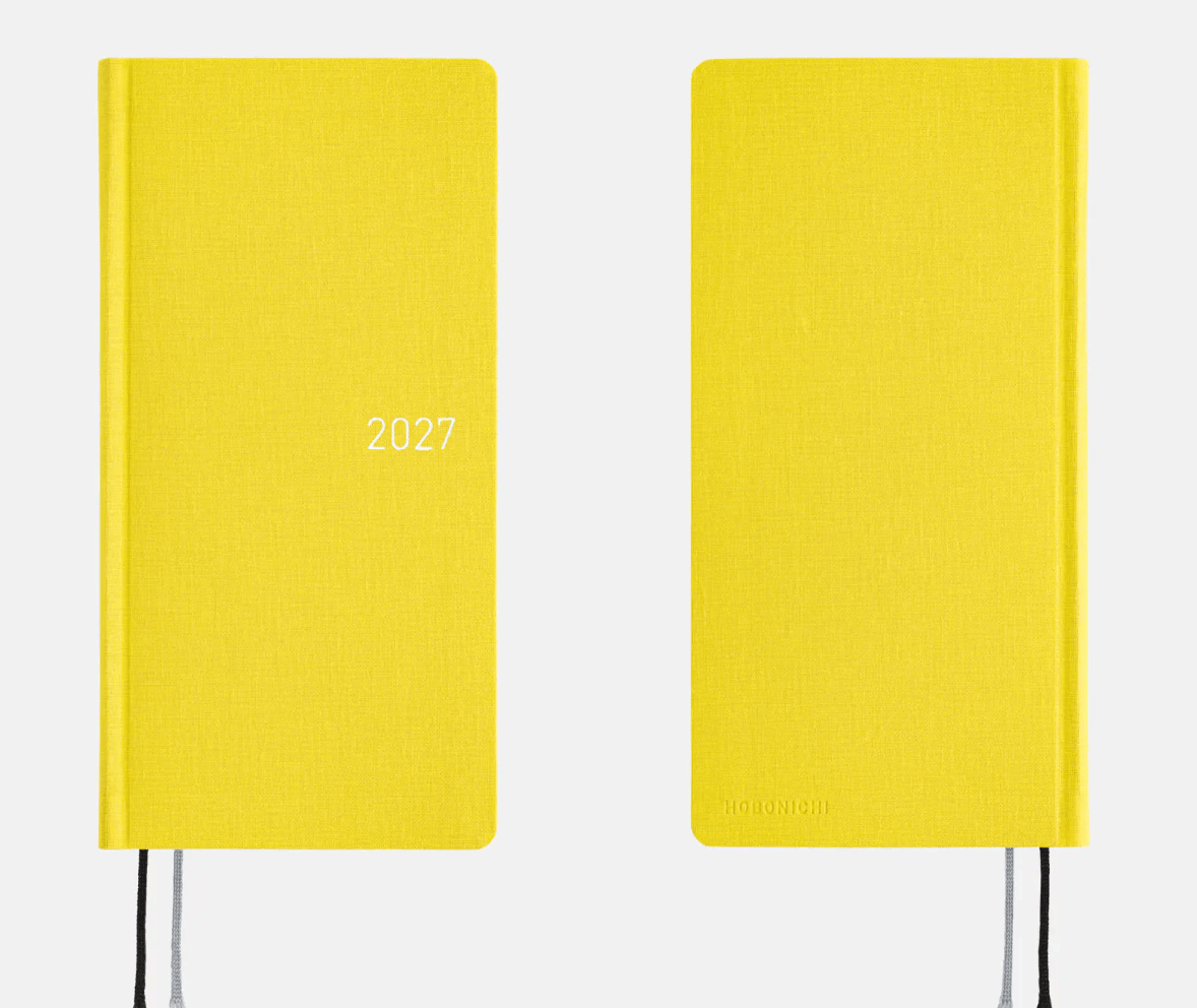 Hightide USA Planners PREORDER - Hobonichi Techo 2027 Weeks Colors: Canaria Yellow