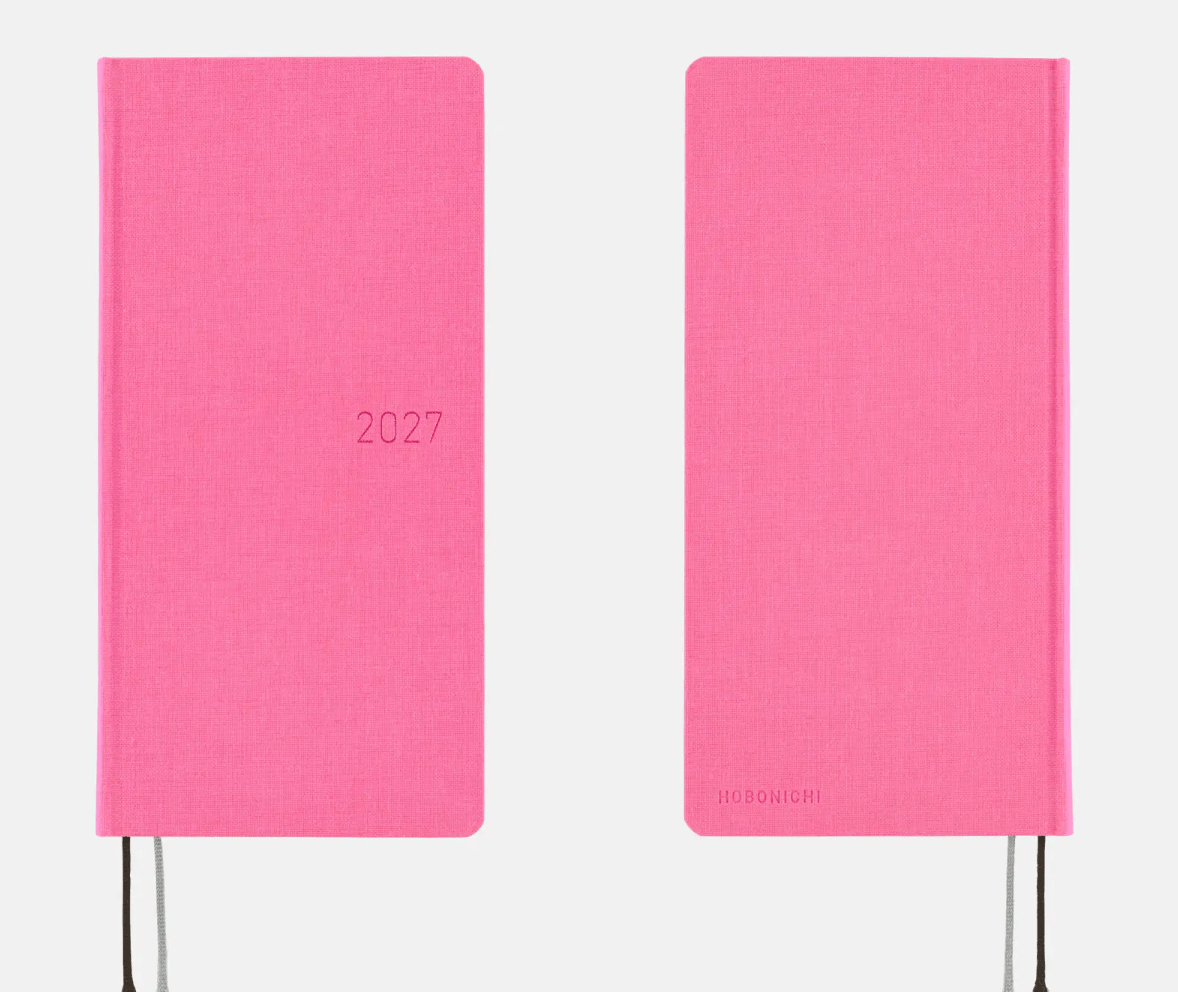 Hightide USA Planners PREORDER - Hobonichi Techo 2027 Weeks Colors: Pink Sapphire