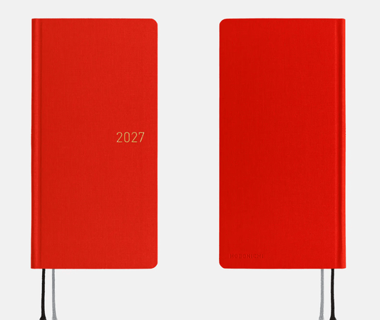 Hightide USA Planners PREORDER - Hobonichi Techo 2027 Weeks Colors: Poppy Red