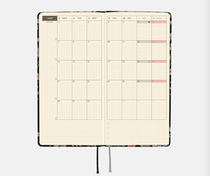 Hightide USA Planners PREORDER - Hobonichi Techo 2027 Weeks Liberty Fabrics: Floral Remedy