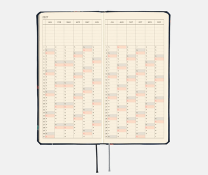 Hightide USA Planners PREORDER - Hobonichi Techo 2027 Weeks MEGA Bow & Tie: Candy Dream