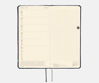 Hightide USA Planners PREORDER - Hobonichi Techo 2027 Weeks MEGA Bow & Tie: Candy Dream