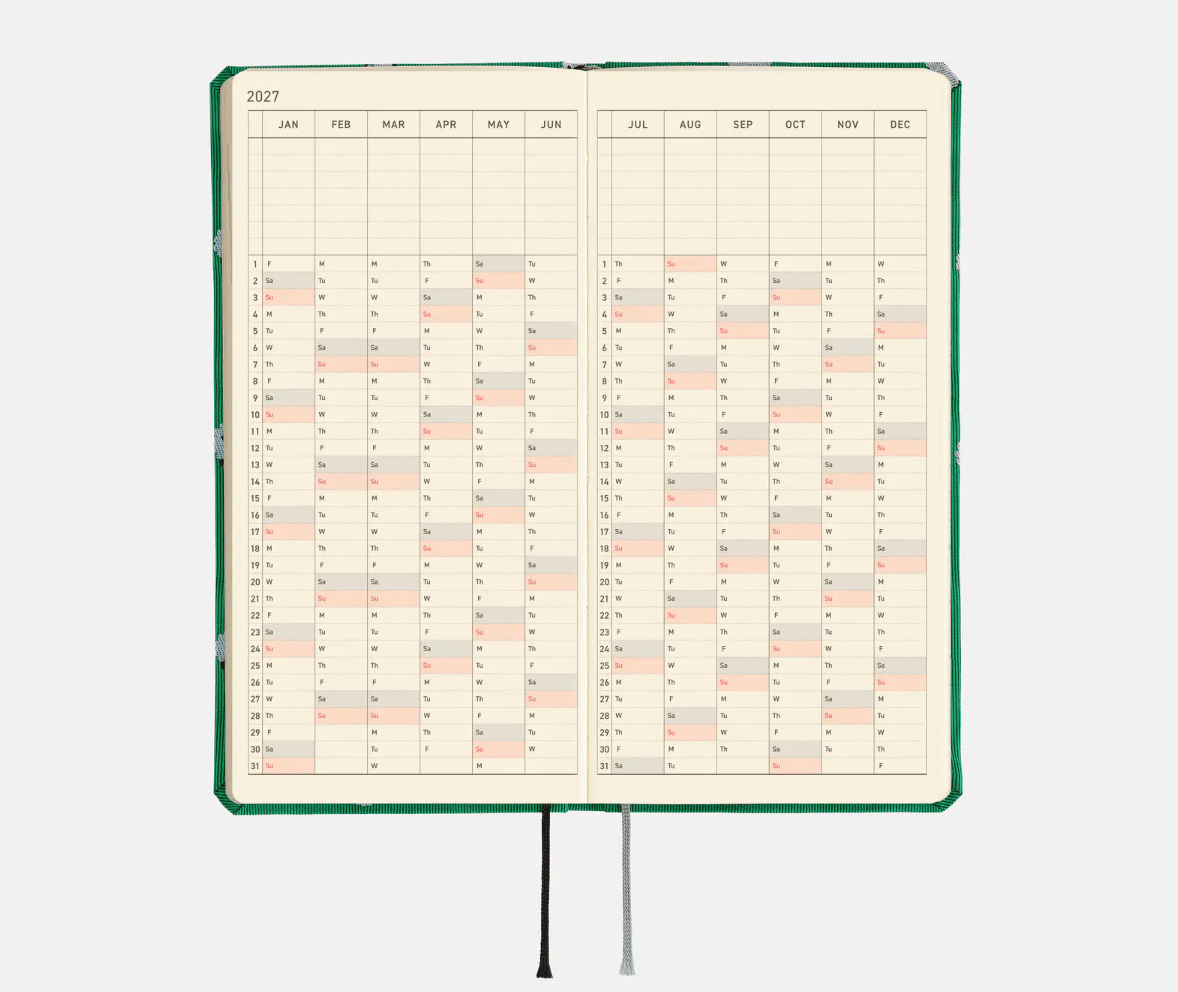Hightide USA Planners PREORDER - Hobonichi Techo 2027 Weeks MEGA Bow & Tie: Sheep Sheep Sheep