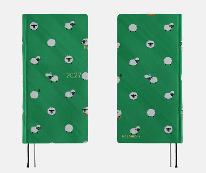Hightide USA Planners PREORDER - Hobonichi Techo 2027 Weeks MEGA Bow & Tie: Sheep Sheep Sheep