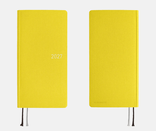 Hightide USA Planners PREORDER - Hobonichi Techo 2027 Weeks MEGA Colors: Canaria Yellow