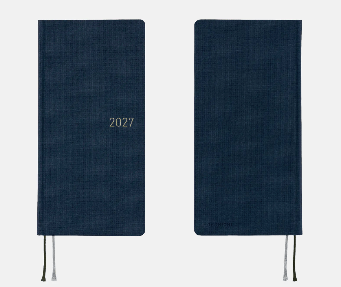 Hightide USA Planners PREORDER - Hobonichi Techo 2027 Weeks MEGA Colors: Midnight Blue