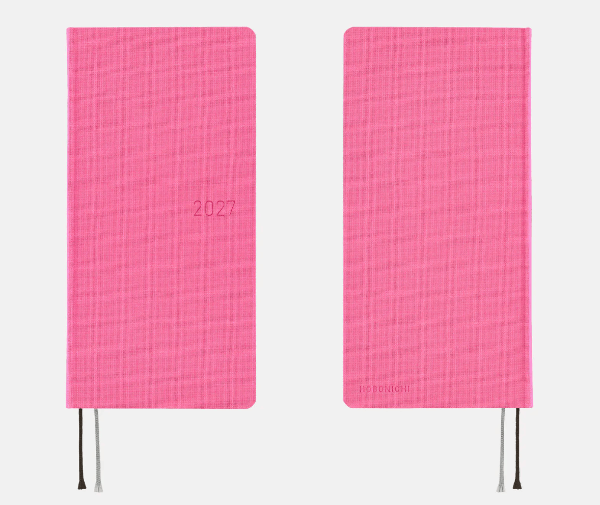 Hightide USA Planners PREORDER - Hobonichi Techo 2027 Weeks MEGA Colors: Pink Sapphire